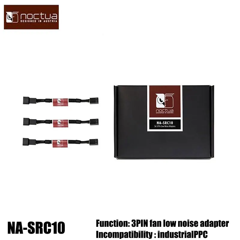 Noctua Na-SRC10 3Pin Fan Low Noise Adapter Reducing The Speed of the Fan and the Noise of the Fan Running