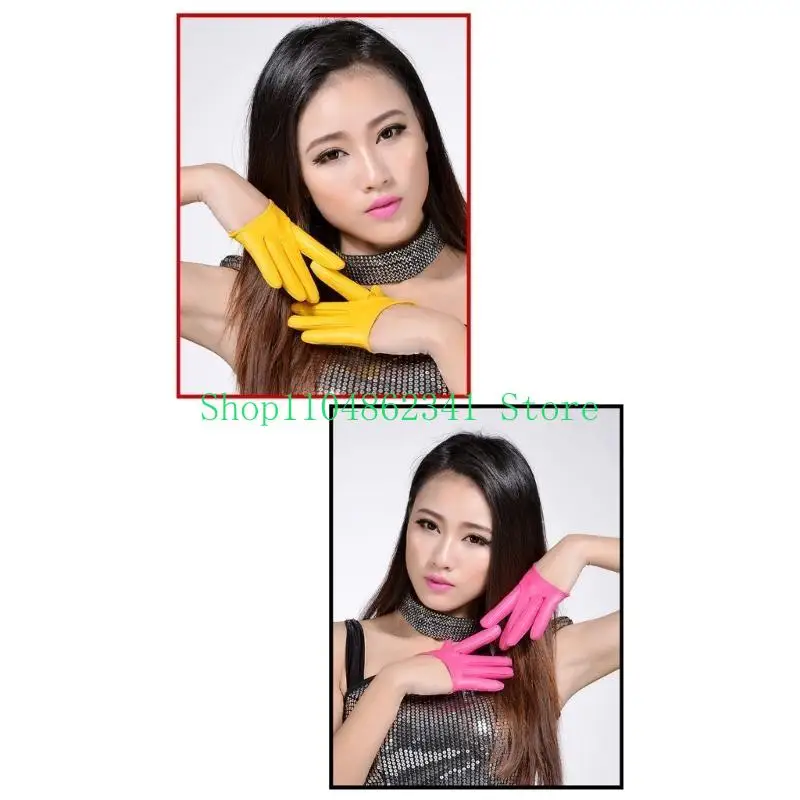 5asd 2pcs flexible Halbfingerhandschuhe moderne Unisex Clubhandschuhe Frauen Trendige Handschuhe
