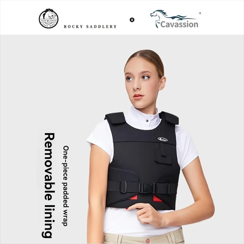 

Cavassion Equestrian Armor Men Women Adult Thickened Protective Vest Knight's Equipment One-piece design