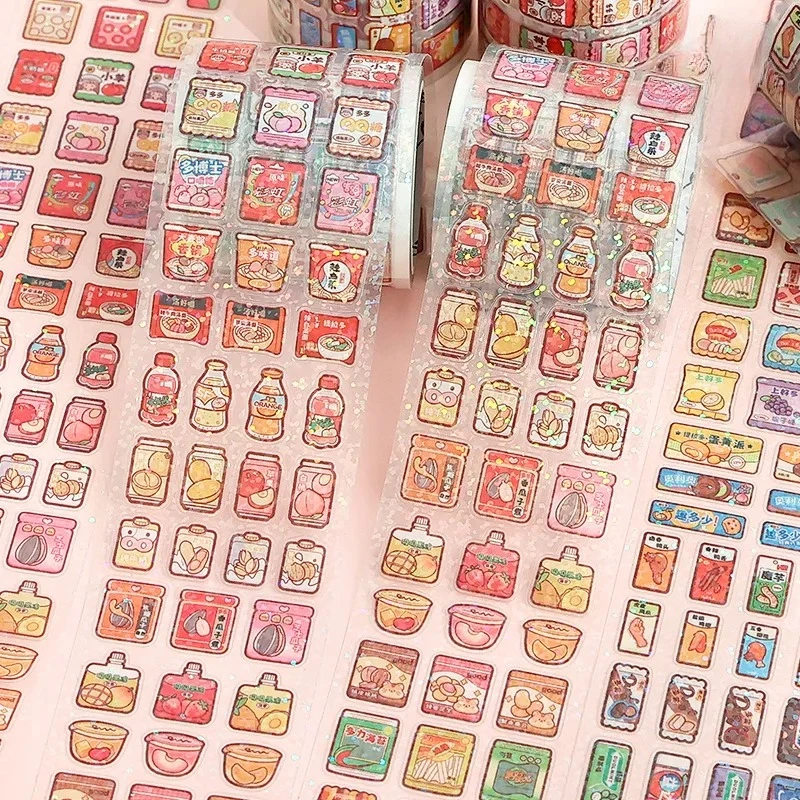 3M Graffiti Supermercato Alimenti Bere Verdure Nastro Simpatico cartone animato Adesivi decorativi creativi Ritorno a scuola