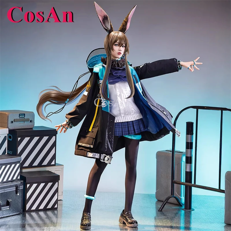 

Костюмы для косплея CosAn Game Arknights Amiya, оригинальный дизайн, великолепная элегантная боевая форма, одежда для ролевых игр на Хэллоуин