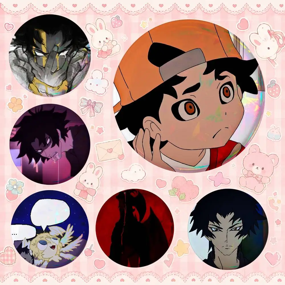 Devia-lms-an Cc-ryba-aby Cute Cool Round Pin Badge Set For Anime Game Music Cartoon Fans Backpack