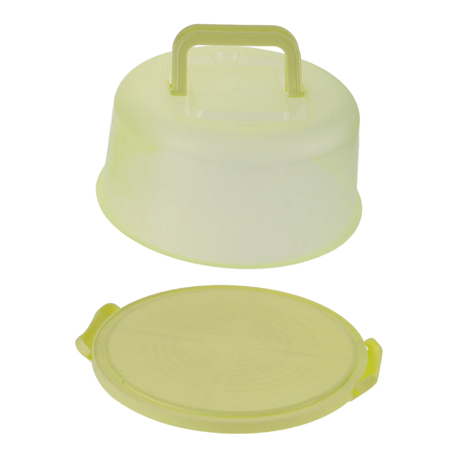 

Портативная полупрозрачная круглая коробка для тортов, для домашней выпечки, вечеринок, хранения кексов и десертов, многоразовая сумка-переноска