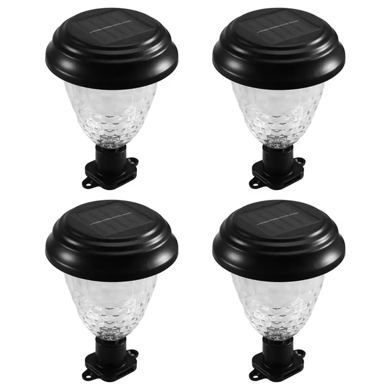 AS94-Solar Lighting Kit: 4 Lights For Above Ground Pool Fence, Perfect For Outdoor Poolside Decoration