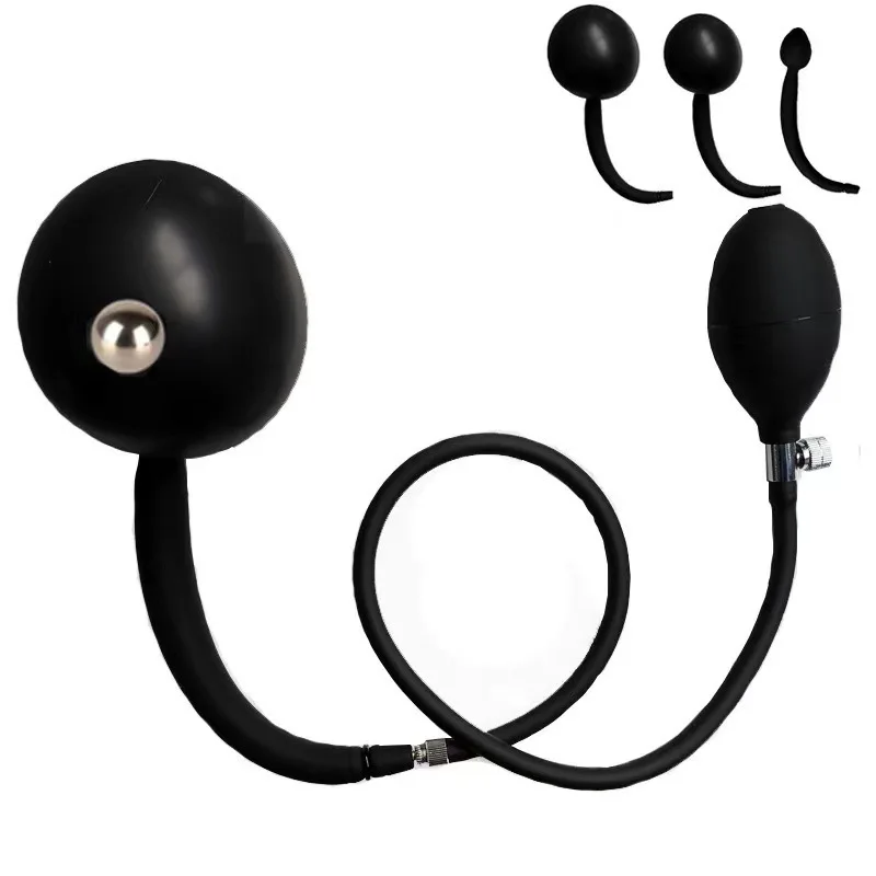 Inflatable Anal Plug Set, Adjustable Size Silicone Anal Toy, Adult Sex Toy for Anal Play Sex Toys