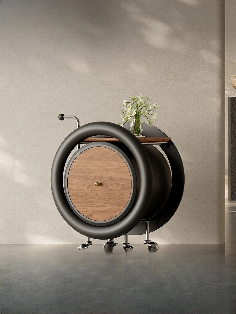 

Передвижной диван в средневековом стиле с колесами, дизайнерская круглая креативная тележка для гостиной