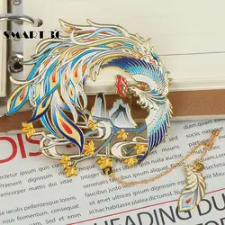 Classical Mythology Retro Auspicious Beast Chinese Style Brass Bookmark Book Clip Metal Bookmark Metal Pagination Mark