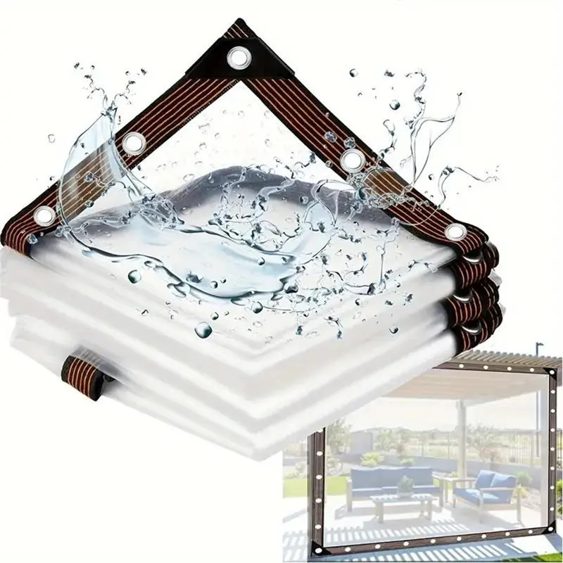 A36T-Wind And Rain Resistanttarp Resistant Tarp, Outdoor Rainproof Tarpaulin For Home Patio Cover 2X 4M