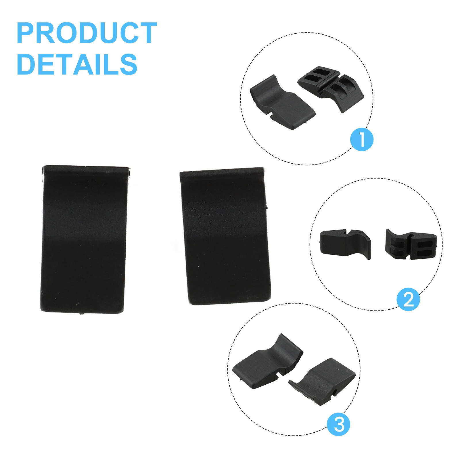 2Pcs Clamp Intake Box Clamp Auto Plastic Housing Clamp OEM Part 17219-P65-000 Plastic Material Stable Characteristics