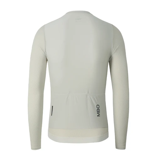 Imagen 2 del producto MBO-Camiseta de ciclismo de manga larga para hombre, camisa de compresión, ropa de ciclismo, Jersey reflectante para bicicleta con cremallera YKK, Jersey MTB