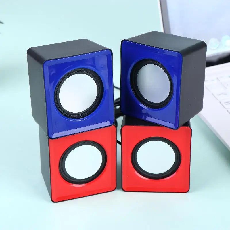New Sale Stereo Desktop Computer Speakers 2.0 Channel Audio Built In Microphone USB Powered Rich Bass for Home Office Listening