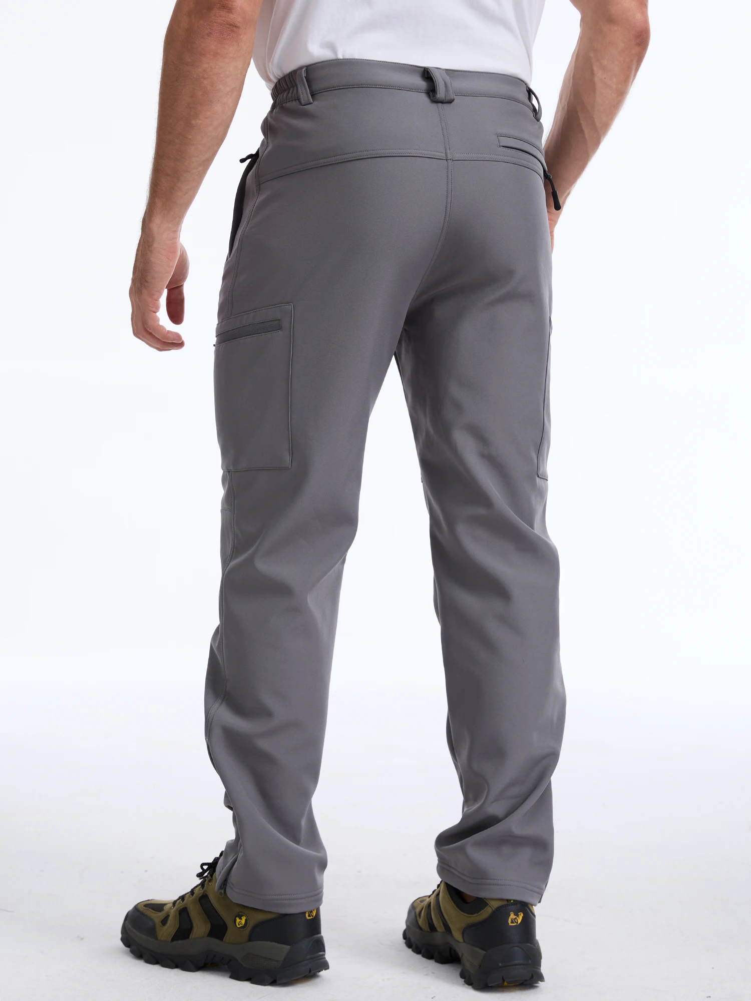 Winter Herren Wasserdichte Camping-Wanderhose Cargo Taktische Softshell Warme Fleece Winddichte Outdoor-Trekking-Jagdhose – Detail 4