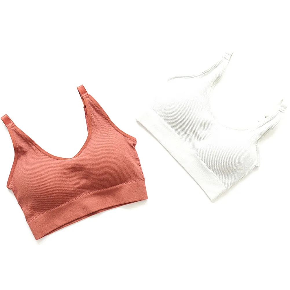 

Sports Bra for Women Brown High-Compression Breathable Quick-Dry Yoga Bras Lightweight Comfort Fit for Gym Training Yoga