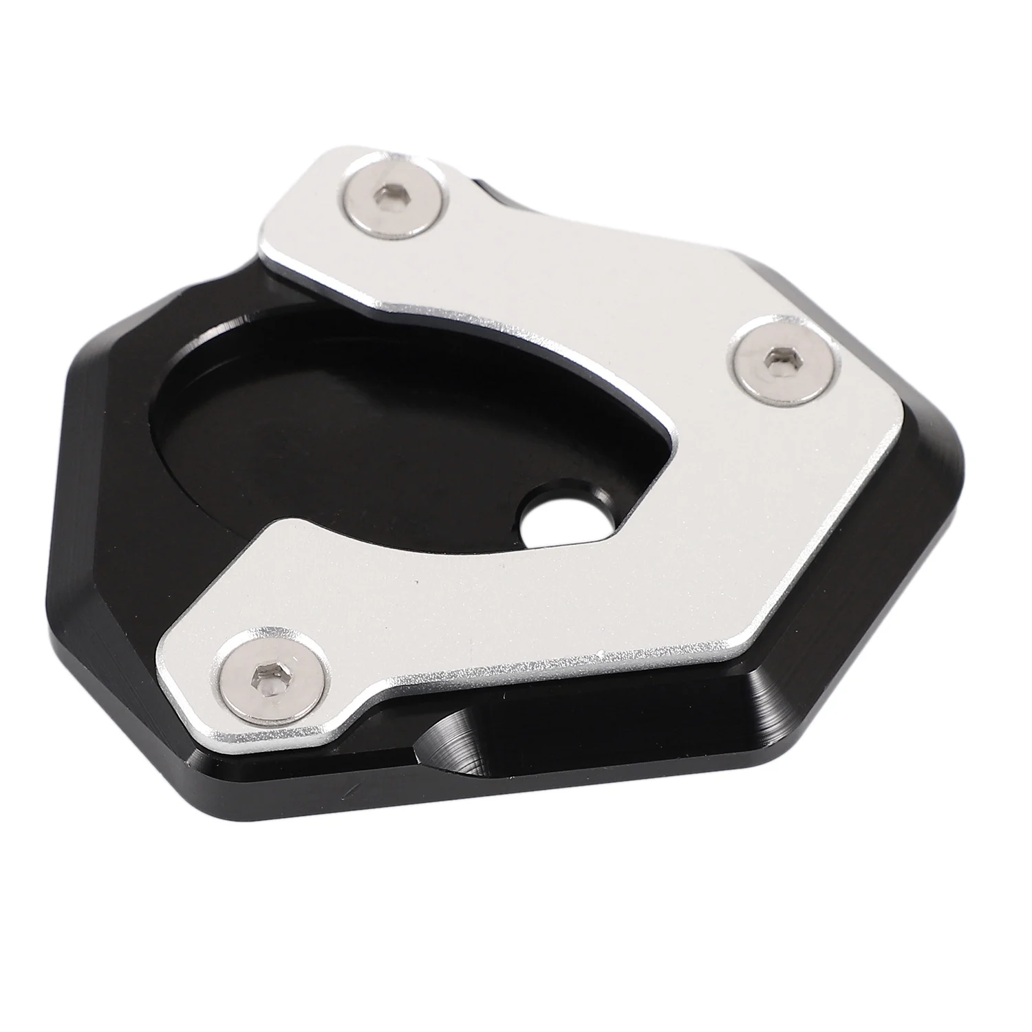 A09E-Motorcycle Kickstand Foot Side Stand Extension Pad Support Plate For Kawasaki Z400 Z650 Z900 Ninja 250/300 650 Er-6N Er-6F