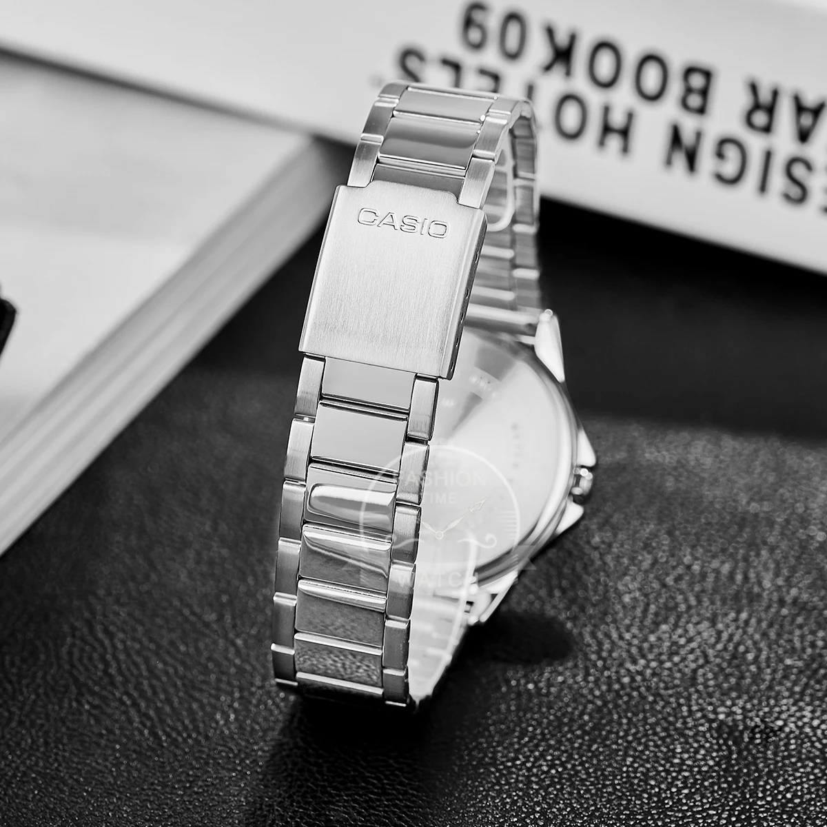 카시오 남성용 시계 탑 세트 50m 방수 크로노그래프, 캐주얼 시계 남성용 손목시계