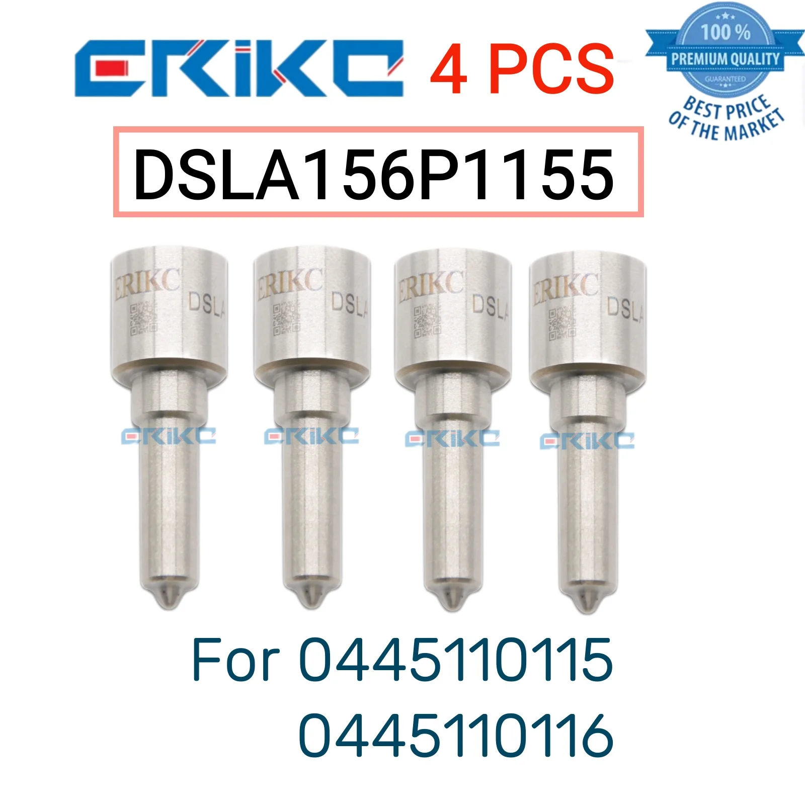 4 PCS DSLA156P1155 Diesel Nozzle 0 433 175 342 DSLA 156 P 1155 Fuel Injection Nozzle DSLA 156P1155 for 0445110115 116 196 195