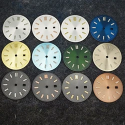 24.5mm Watch Dial Ladies Watch Modification Accessories for NH05 NH06 Movement Green Luminous Watch Faces for Our 31mm Case