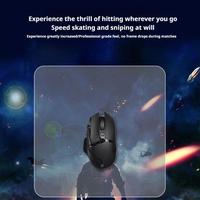 Glass Mouse Pad Mousepad Tempering Large for Desk Mousepads Clear M6N7