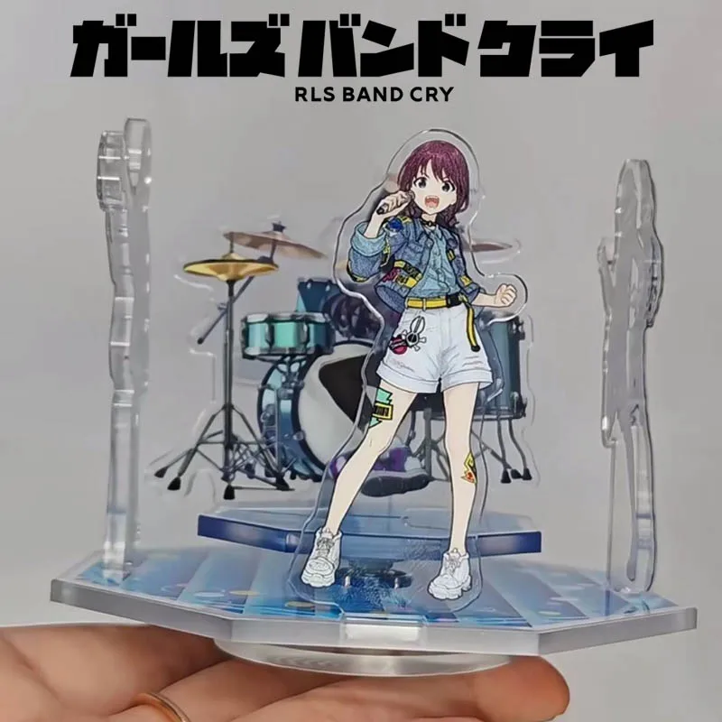 

Anime GIRLS BAND CRY ISERI NINA Rupa EBIZUKA TOMO Cosplay Acrylic Figure Stand Rotate Standing Plate Ornament Accessories Gift