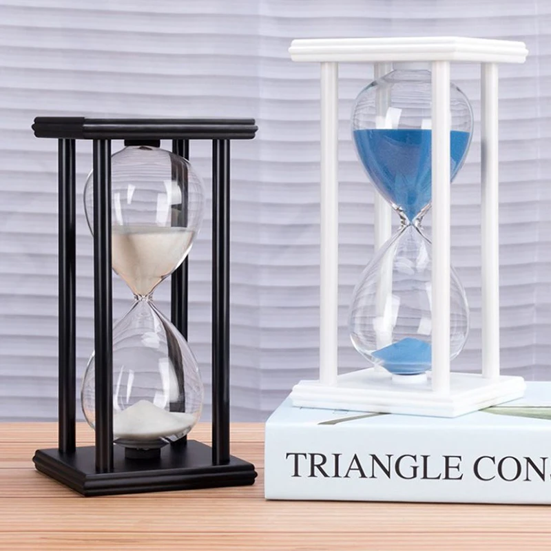 30 Minutes Sand Hourglass Countdown Timing Modern Wooden Sandglass Timer Home Decor Ornaments Reloj De Arena New Year Gifts