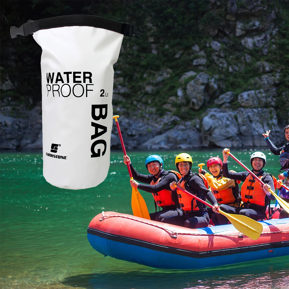 2L Waterproof Dry Bag Ultralight Floating Sailing Water Bag Mobile Phone Pouch Swimming Rafting Kayaking Canoing Storage Bags