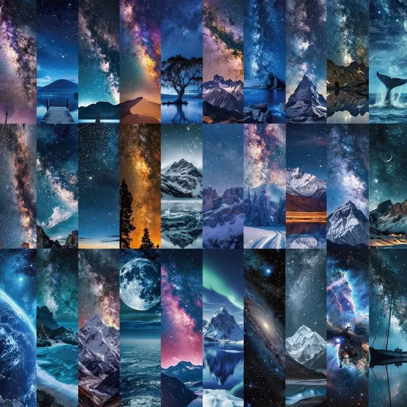 

30 шт., закладка со звездами, космическая яркая звезда, бумажная карточка, страница чтения, маркировка книг, студенческая карточка для сообщений, закладка, канцелярские принадлежности