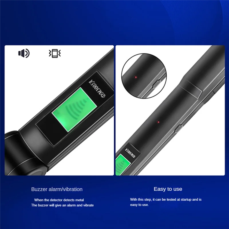 A21I-Foldable Handheld Metal Detect Set Kit 360°Scanning Metal Detector Metal Scanner Security Checker For Treasure Monitor Mete