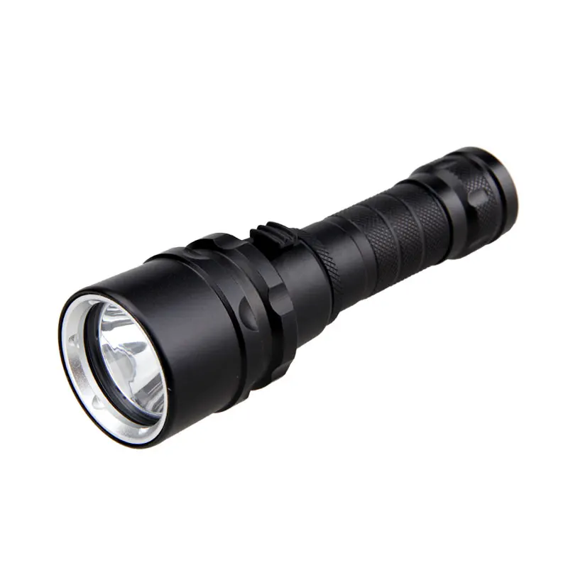 395nm UV Light Underwater Rechargeable Diving Flashlight 18650 Battery LED XPE waterproof Flashlamp 100M Torch Scuba 10W