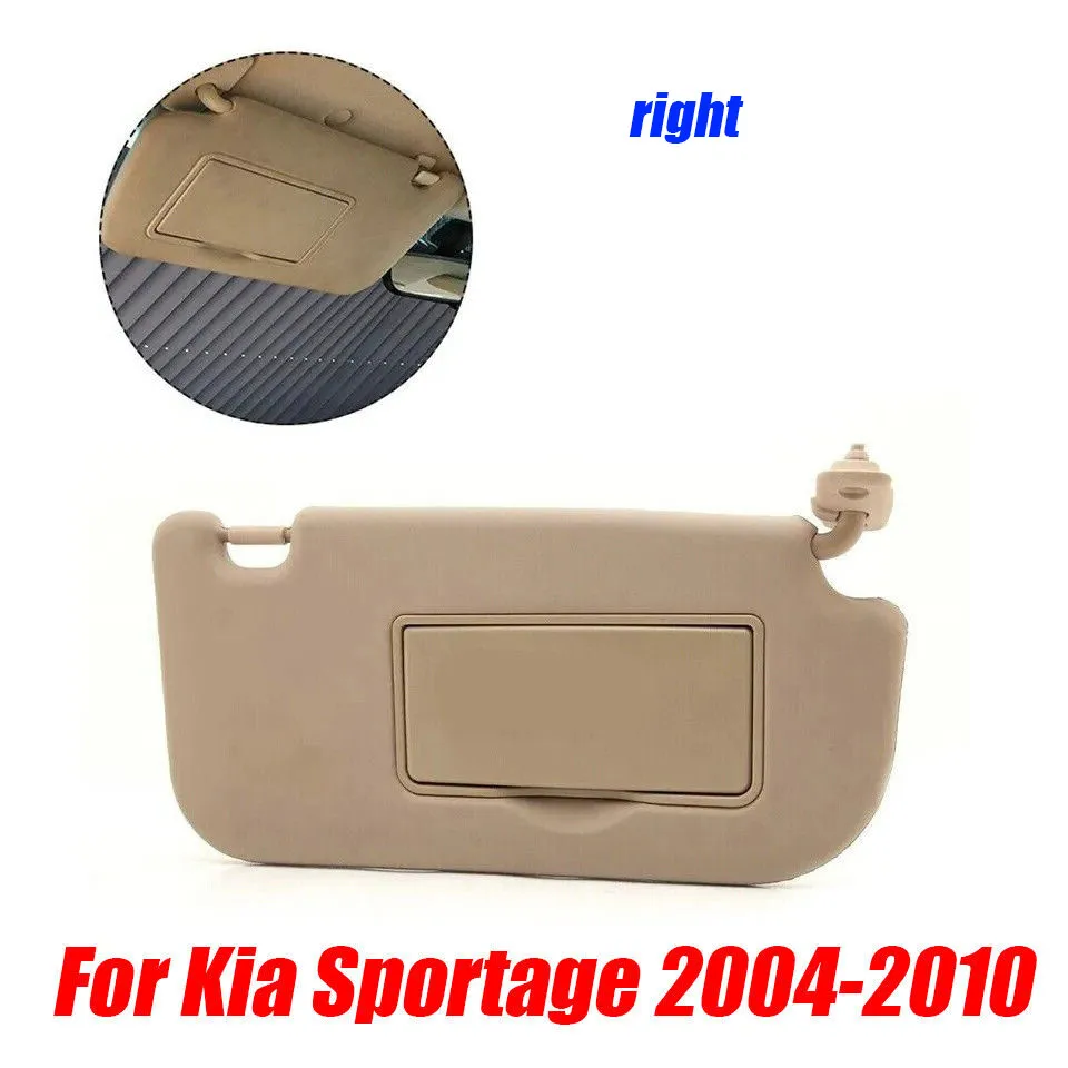 For Kia Sportage 04-10 Beige Front Right Driver Side Sun Visor Makeup Mirror