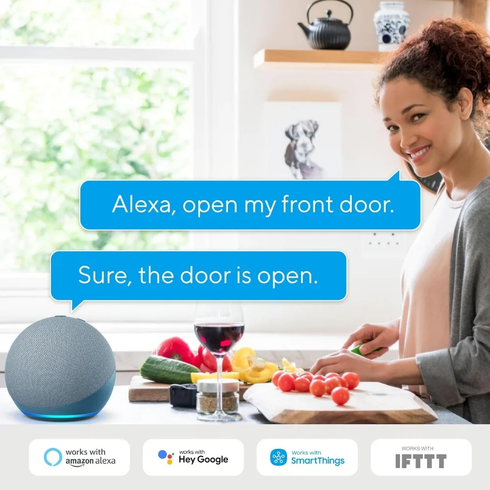 U-Bolt Pro Smart Lock with WiFi Bridge, Keyless Entry Door Lock with Fingerprint, App Remote Access, Share Code, Auto Unlock, B