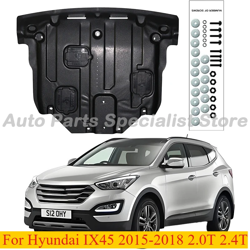 

High Quality Alloy Under Engine Guard Splash Shield For Hyundai IX45 2015-2018 2.0T 2.4T