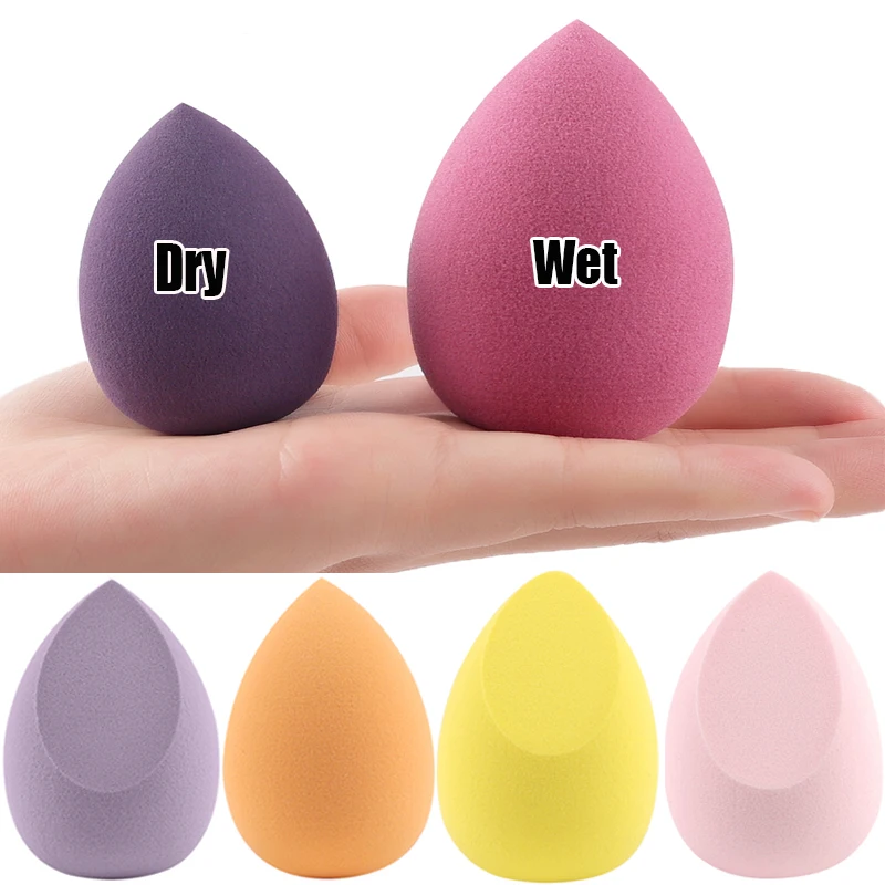 Beauty Egg Set Gourd Water Drop Puff Makeup Puff Set Colorful Cushion Cosmestic Sponge Egg Tool Wet and Dry Use Makeup 1/2/4pcs