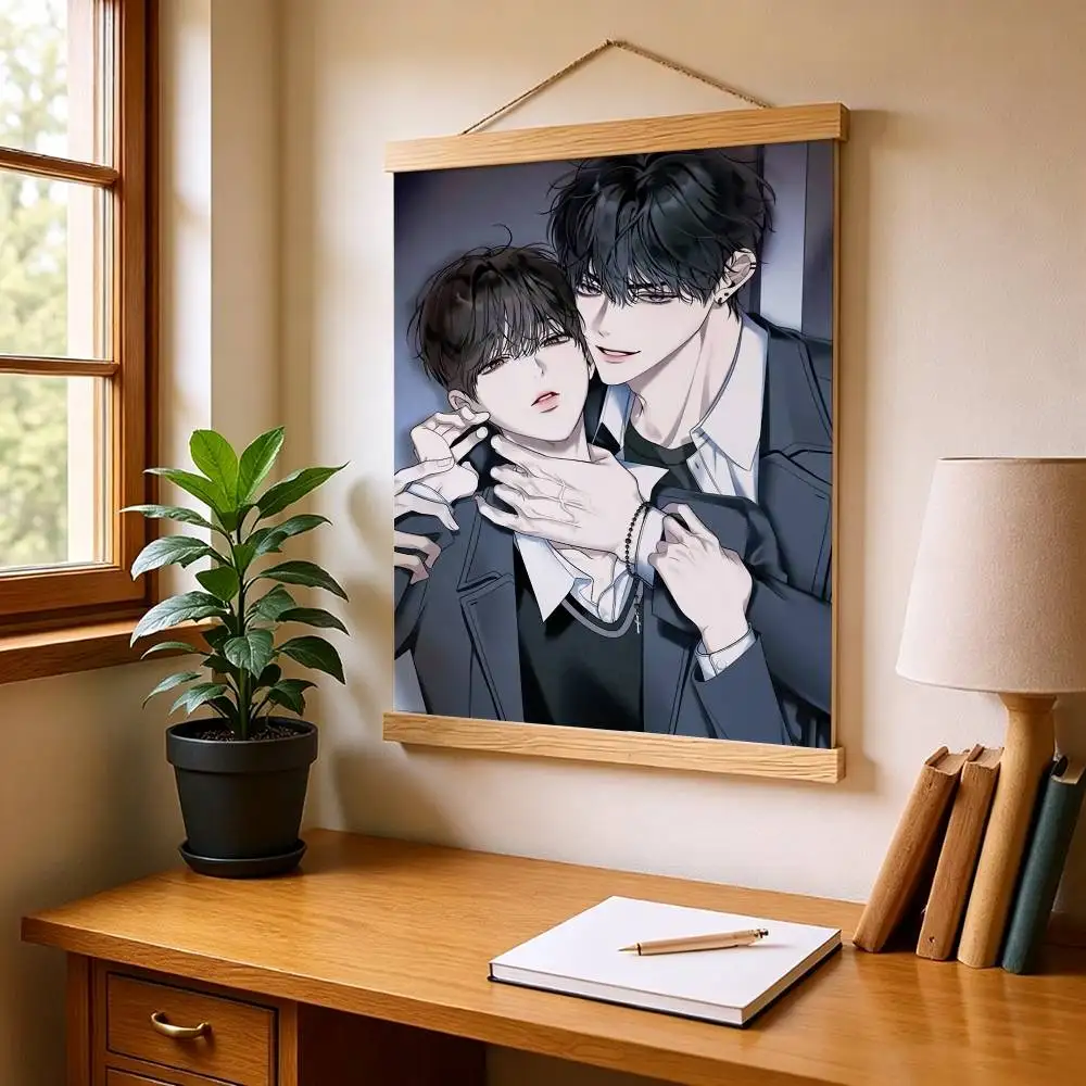 Manhwa E-Eighteens bed  Poster HD Self Adhesive Waterproof Wall Art Ideal for Home Office Dorm Gift Customizable