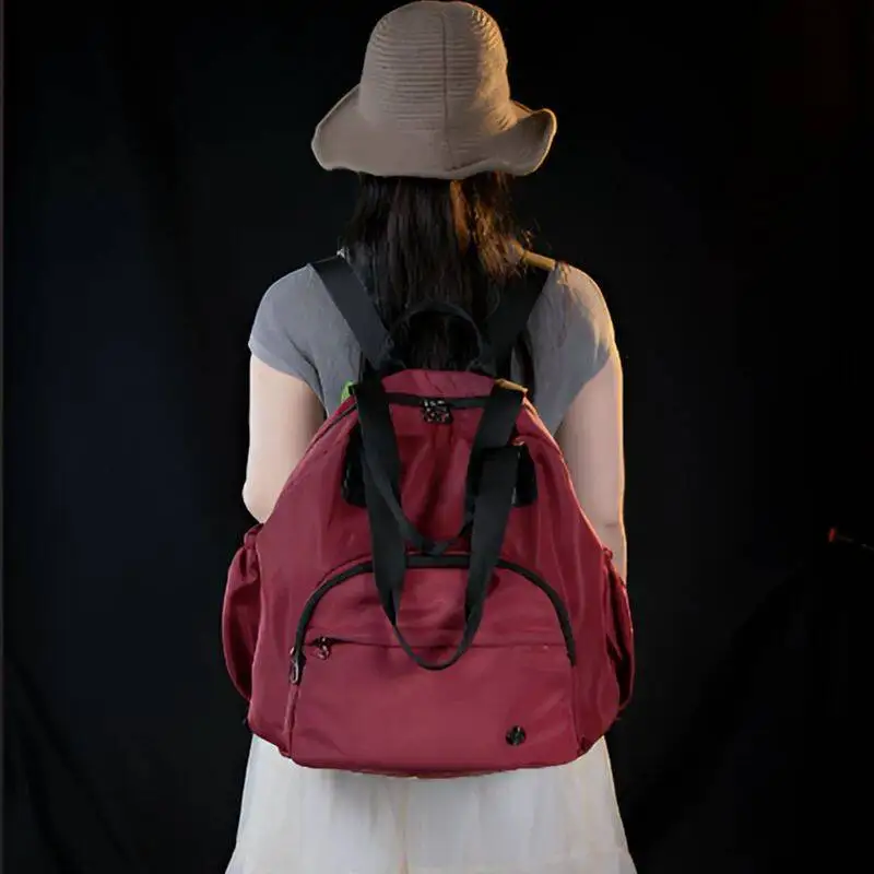 Waterproof Backpack Fashion Women Multifunctional Shoulder Bag Designer Travel Soft Back Large Capacity Cloth Pocket Backpack