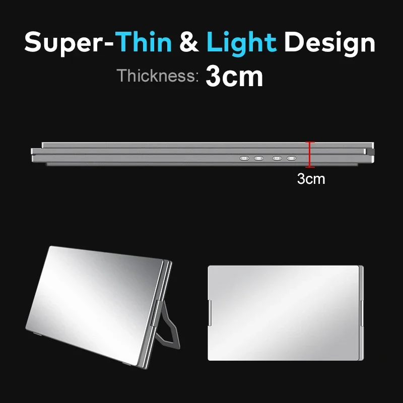 Best Seller Trending Products 2026 Lcd Display Monitor 3 Screen Laptop Extender 14 Inch Pc Accessories 1 Cable Connect