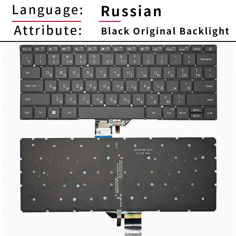 US Russian Layout Keyboard For MI/Xiaomi Redmibook RMA2201 RMA2202 RMA2203 RAM2204 MIA2207 MIA2208 XMA2010 MIF2209 MIA2210 D2201