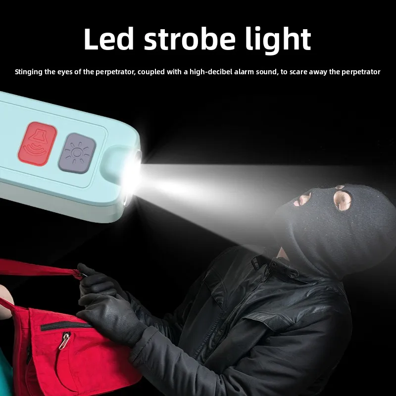 Picture 3: Women's Self-Defense Flalight Waterproof oing Scr Alarm Portable Anti-Loout Light Source High Intensi LED
