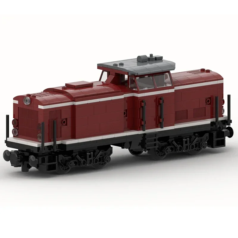 Bloques de construcción Moc para niños, juguete de ladrillos para armar tren de ciudad, serie db-baureihe V60 V100, ideal para regalo de Navidad