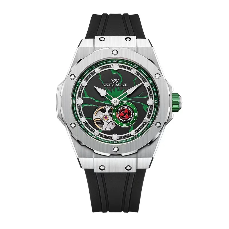 WM Watch Miyota Automatic 82S5 mechanical movement 100-meter water resistance sapphire crystal 316L stainless stee WMhuoying