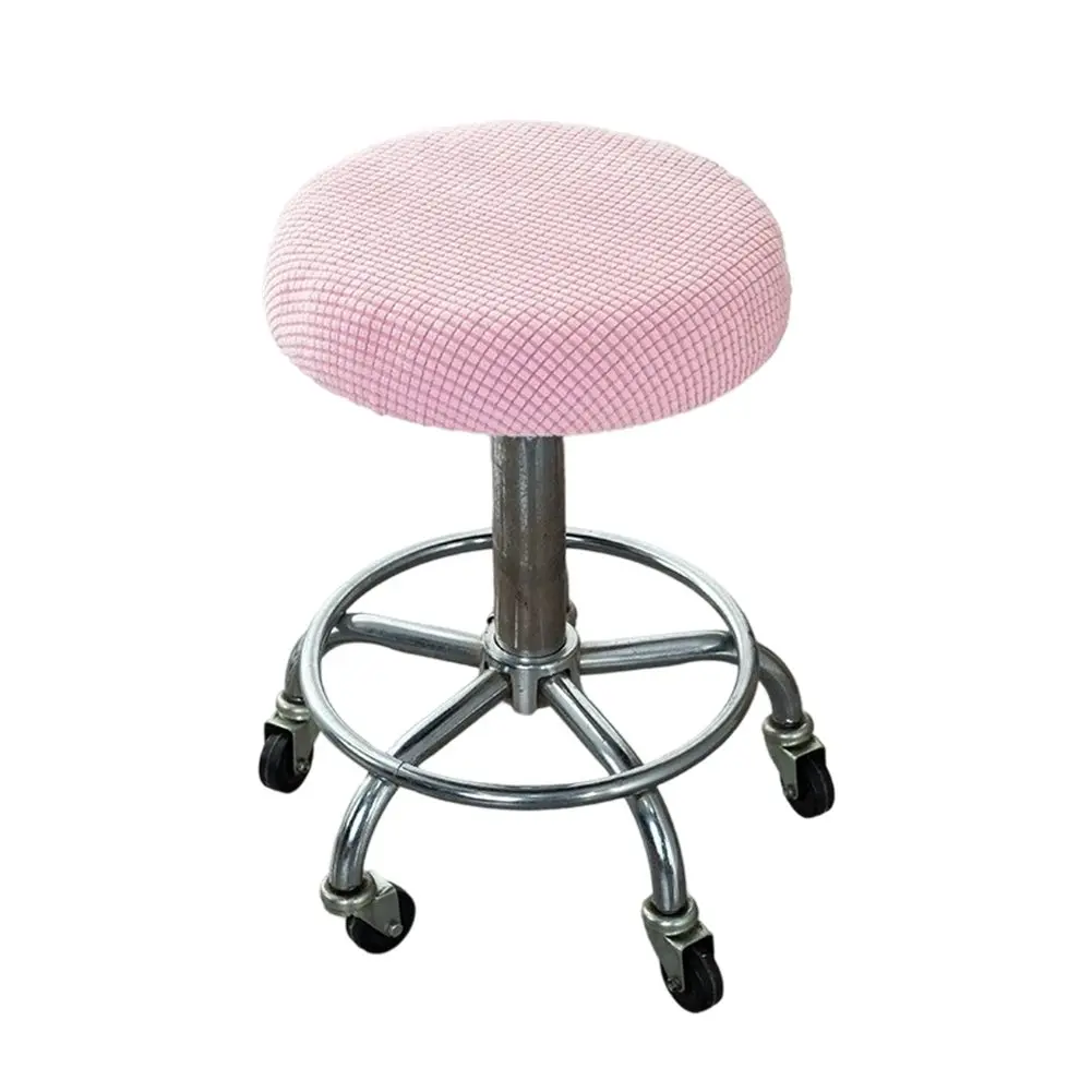 Bar Stool Seat Cover for Round For 12 to 14 Inch Diameter Surfaces Polyester Material with Elasticized Bottom Band