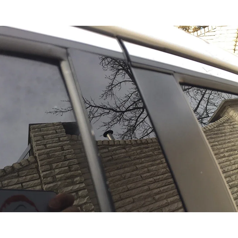 For Buick Lacrosse 2010-2016 6PCS Glossy Black B C Pillar Stickers Window Door Column Trim Cover Decoration Styling Accessories 6
