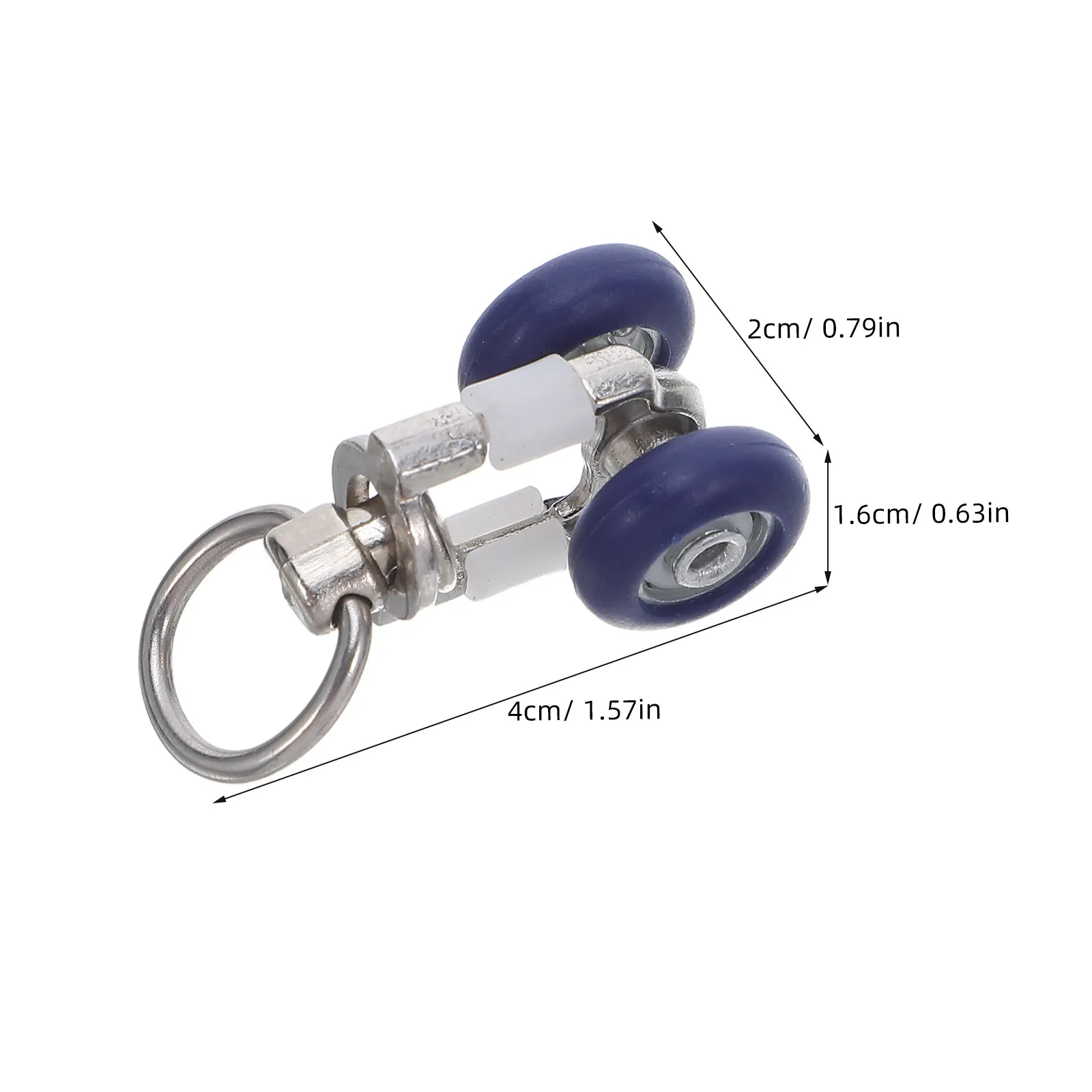 20Pcs Curtain Track Gliders Weather Resistant Twin Wheeled Roller Smooth Quiet Operation Sliding Drapery Track Accessories