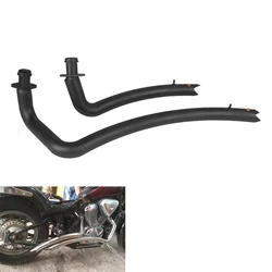 For Kawasaki EN800 VN800 Vulcan S 800 VN400 Motorcycle Slash Cut Exhaust Pipe Baffle Aerofluxus With Removable Muffler
