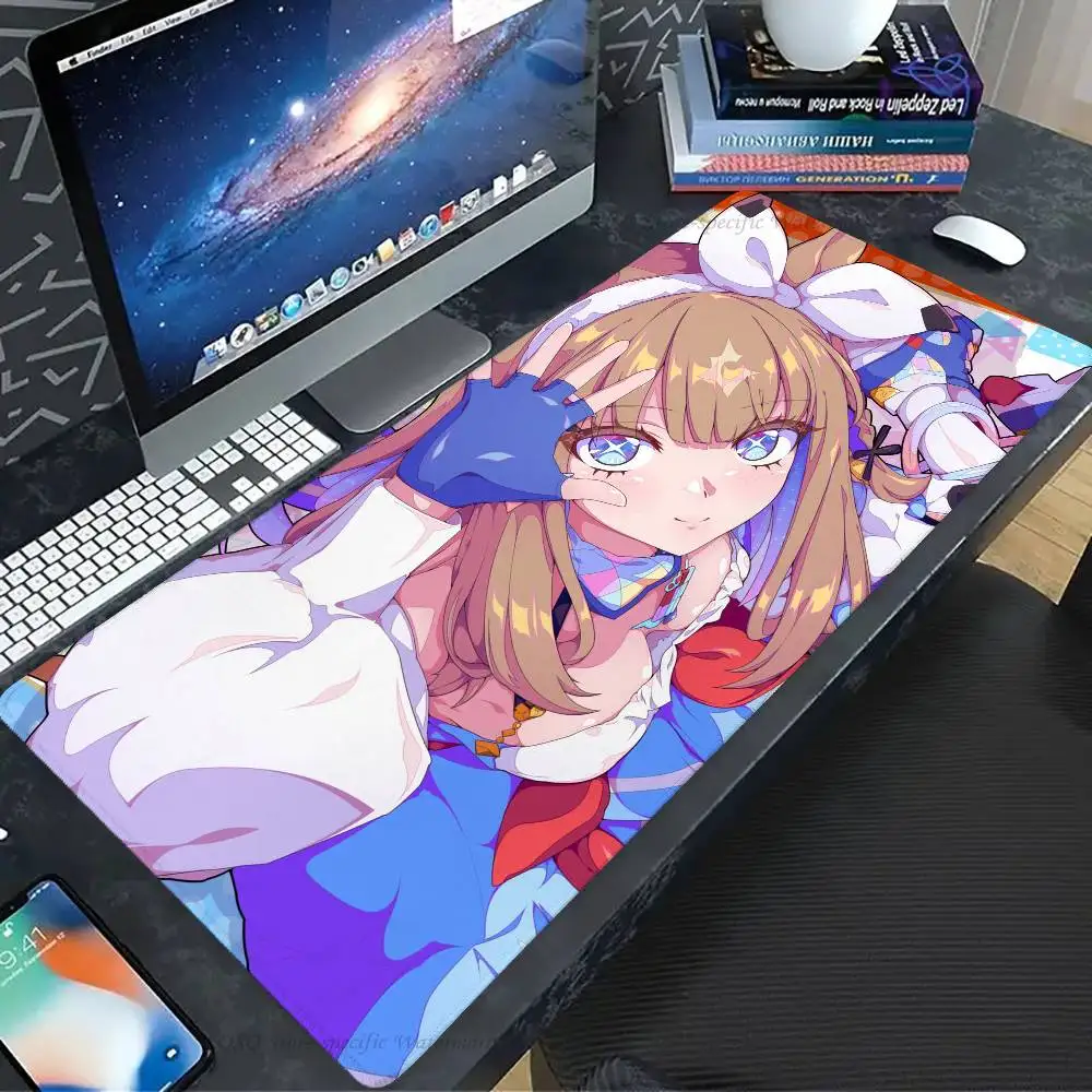 Almond Eye Anime Uma Musume Mousepad Non-slip Suitable For Office Computers Laptops E-sports Game Desk Mats XXL Keyboard