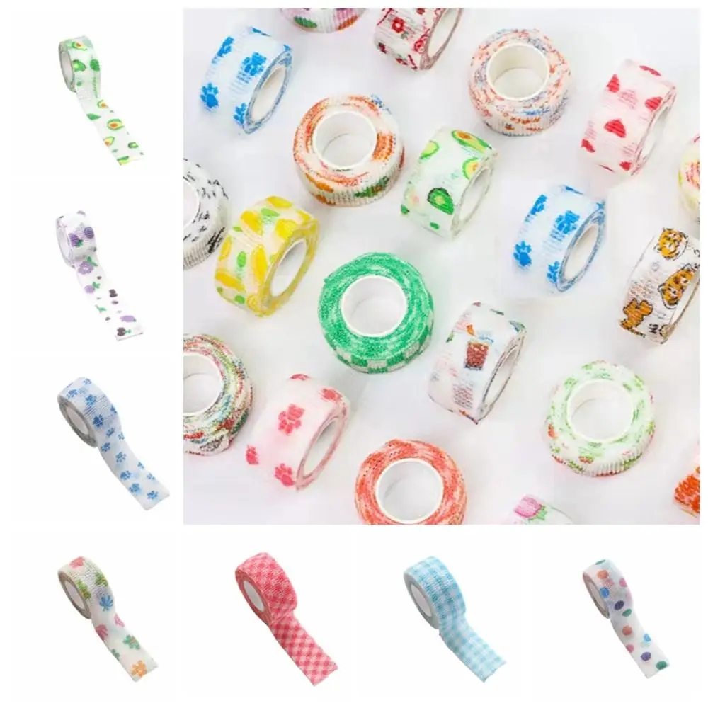 Finger Protection Student Finger Bandage Self-adhesive Elastic Finger Protection Tape Anti-cocoon Cartoon Cute Finger Tape