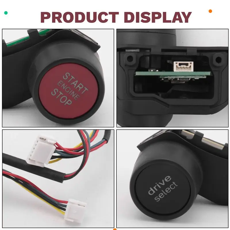 R8 Style Steering Wheel Engine Start Stop Switch Driving Mode Change Button Switch For TT Kit-A67F
