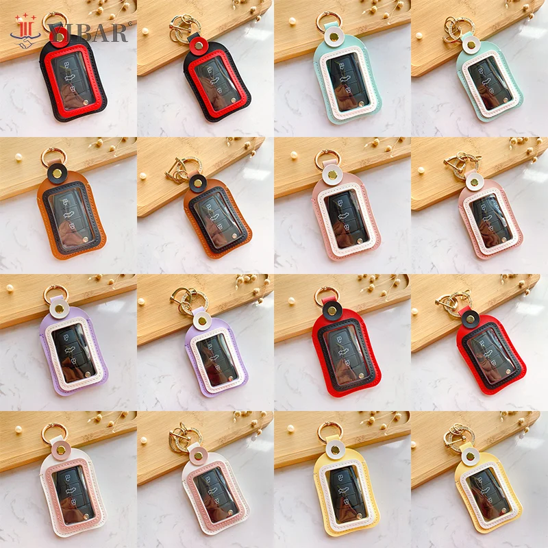 Universal 4.5*8cm Car Key Case Cover Remote Protection Shell Accessories Key Storage Bag