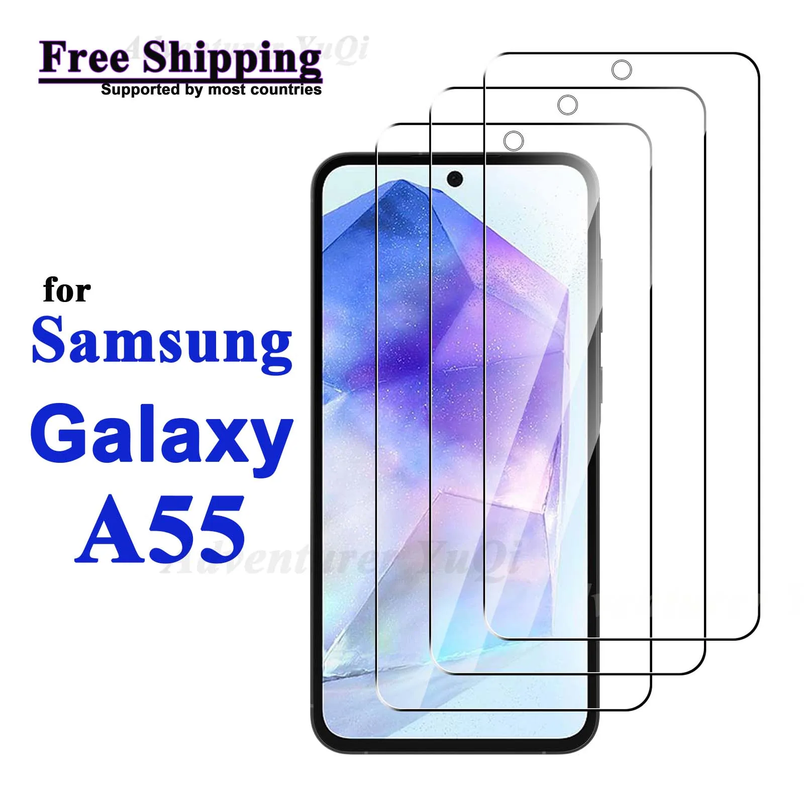 

Screen Protector For Galaxy A55 Samsung Tempered Glass HD Crystal 9H High Aluminum Anti Scratch Case Friendly