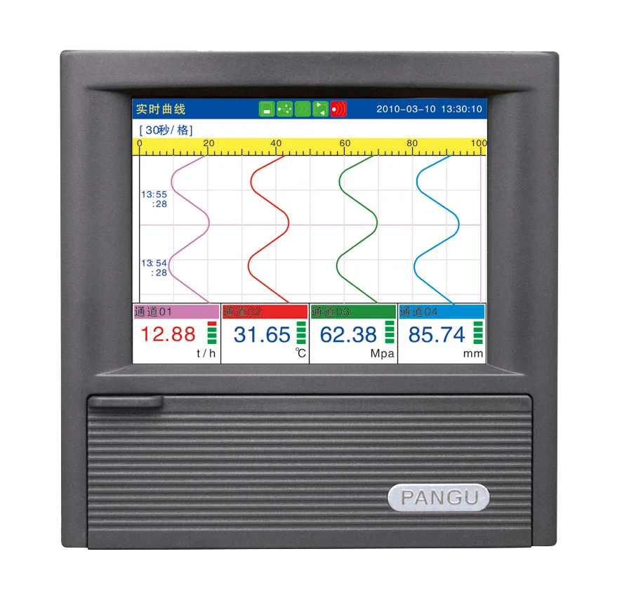 Professional Manufacturer's Pangu KT100 Data Logger 1-4  Paperless Recorder Pressure Temperature Humidity Aluminum Alloy