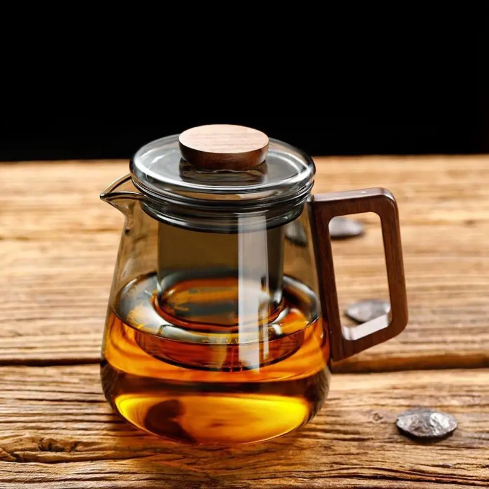 

Thickened Glass Glass Teapot High Temperature Resistant Heat Resistant Kung Fu Tea Set Press Control Transparent Tea Filter